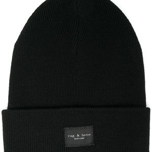 Rag & Bone Addison Black Beanie NWOT